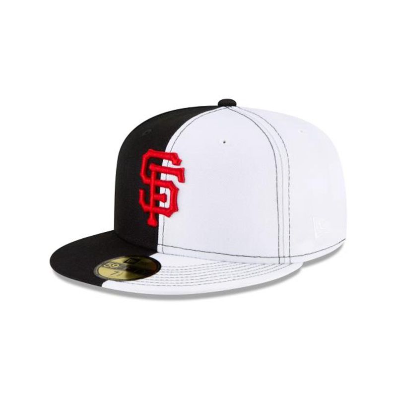 MLB San Francisco Giants Split Crown 59Fifty Fitted (ZHI5169) - Black New Era Caps